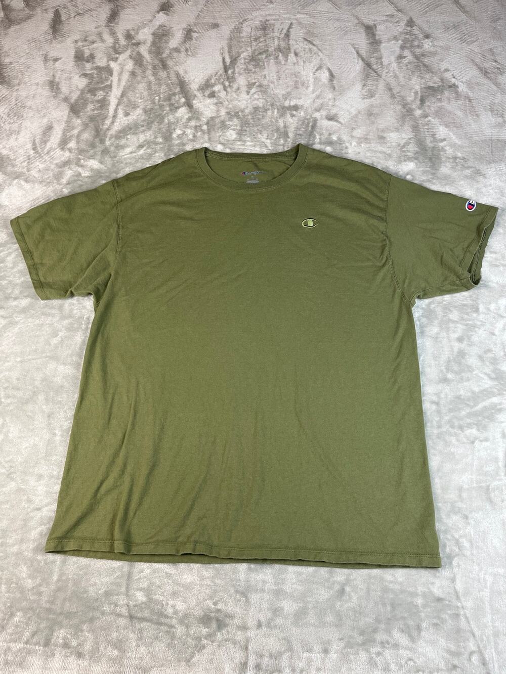 Champion Classic Olive Green Crewneck Tee XL